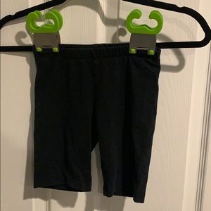 Children’s black biker shorts